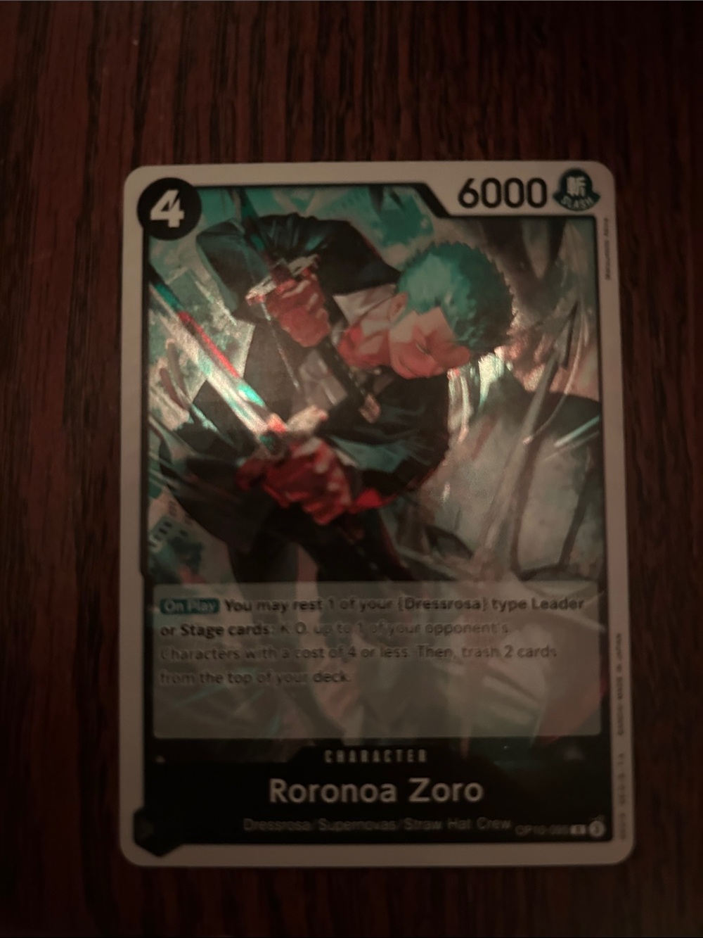 Roronoa Zoro Collectible Game Card